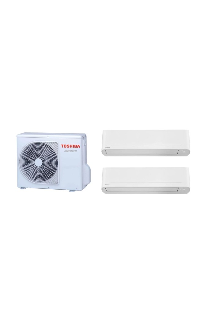 Aparat de aer conditionat multisplit TOSHIBA cu doua unitati interne YUKAI 9000 BTU, 2*RAS-B10E2KVG-E+RAS-2M14G3AVG-E